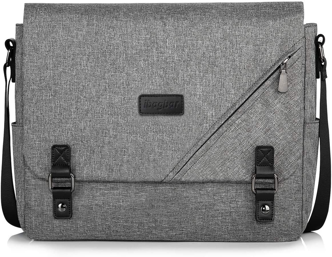230816041327232_1 ibagbar Water Resistant Messenger Bag Satchel Shoulder Crossbody Sling Working Bag Bookbag Briefcase Fits 14 Inch Laptop for Men and Women - Image 1